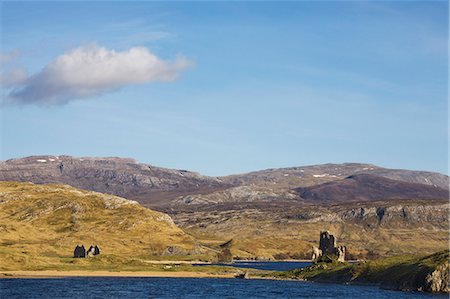 scottish culture - Castle Ardvreck, Loch Assynt, near Lochinver, Sutherland, Highlands, Scotland, United Kingdom, Europe Stock Photo - Rights-Managed, Code: 841-06445985