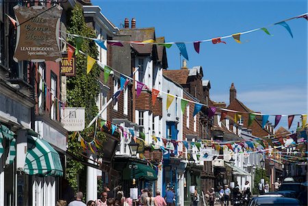 High Street, Rye, East Sussex, England, Vereinigtes Königreich, Europa Stockbilder - Lizenzpflichtiges, Bildnummer: 841-06446036