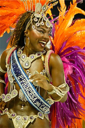 Défilé de carnaval sur le Sambodrome, Rio de Janeiro, au Brésil, en Amérique du Sud Photographie de stock - Rights-Managed, Code: 841-06446327