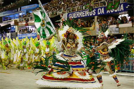 Carnival parade at the Sambodrome, Rio de Janeiro, Brazil, South America Stock Photo - Rights-Managed, Code: 841-06446329