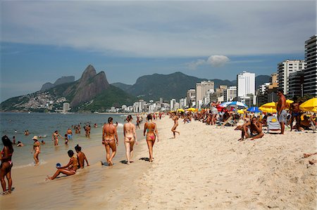 rio de janeiro city ipanema - Ipanema beach, Rio de Janeiro, Brazil, South America Stock Photo - Rights-Managed, Code: 841-06446361