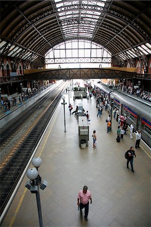 railway station platform - Estacao da Luz train station, Sao Paulo, au Brésil, en Amérique du Sud Photographie de stock - Rights-Managed, Code: 841-06446408