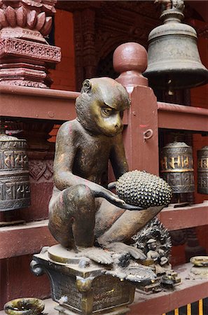 Detail, The Golden Temple, Patan, UNESCO World Heritage Site, Bagmati, Central Region (Madhyamanchal), Nepal, Asia Foto de stock - Direito Controlado, Número: 841-06446545