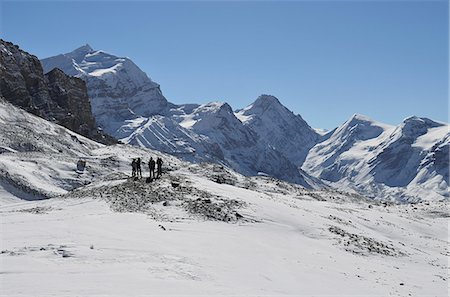 Thorong La (Thorong La), passez à 5416m, Annapurna Conservation Area, Gandaki, région de l'Ouest (Pashchimanchal), Himalaya, Népal, Asie Photographie de stock - Rights-Managed, Code: 841-06446574