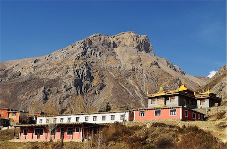 simsearch:841-06446564,k - Tharpa Chyoling Nunnery, Muktinath, Annapurna Conservation Area, Mustang District, Dhawalagiri (Dhaulagiri), Western Region (Pashchimanchal), Nepal, Asia Foto de stock - Con derechos protegidos, Código: 841-06446575