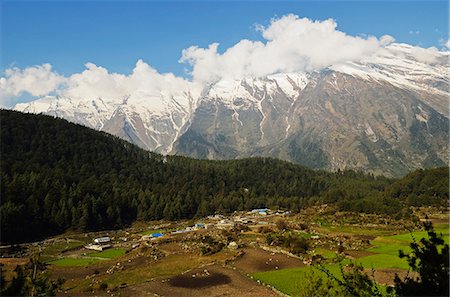 simsearch:841-03676712,k - Dhaulagiri Himal seen from Titi, Annapurna Conservation Area, Dhawalagiri (Dhaulagiri), Western Region (Pashchimanchal), Nepal, Himalayas, Asia Stock Photo - Rights-Managed, Code: 841-06446595
