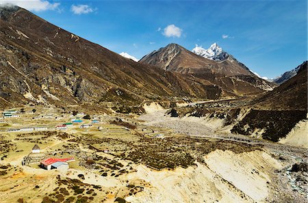 simsearch:841-07082224,k - Bhote Koshi Nadi valley, Sagarmatha National Park, UNESCO World Heritage Site, Solukhumbu District, Sagarmatha, Eastern Region (Purwanchal), Nepal, Himalayas, Asia Foto de stock - Direito Controlado, Número: 841-06446614