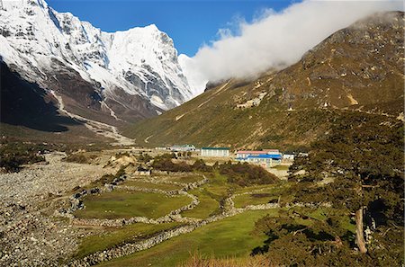 Village de Thame, Parc National de Sagarmatha, patrimoine mondial de l'UNESCO, le District de Solukhumbu, Sagarmatha, région de l'est (Purwanchal), Népal, Himalaya, Asie Photographie de stock - Rights-Managed, Code: 841-06446612