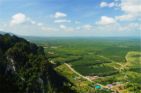 Blick von der Spitze des Tiger Cave Temple (Wat Tham Suea), Provinz Krabi, Thailand, Südostasien, Asien Stockbilder - Lizenzpflichtiges, Bildnummer: 841-06446664