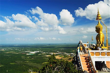 View from top of Tiger Cave Temple (Wat Tham Suea), Krabi Province, Thailand, Southeast Asia, Asia Stock Photo - Rights-Managed, Code: 841-06446665