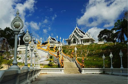 stair nobody sky - Kaewkorawaram temple in Krabi Town, Krabi Province, Thailand, Southeast Asia, Asia Stock Photo - Rights-Managed, Code: 841-06446669