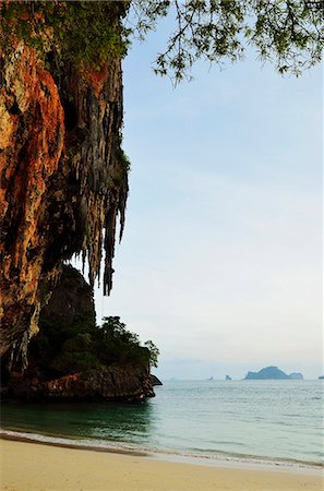 railay - Pranang Cave Beach, Rai Leh (Railay), Andaman Coast, Krabi Province, Thailand, Southeast Asia, Asia Stock Photo - Rights-Managed, Code: 841-06446677