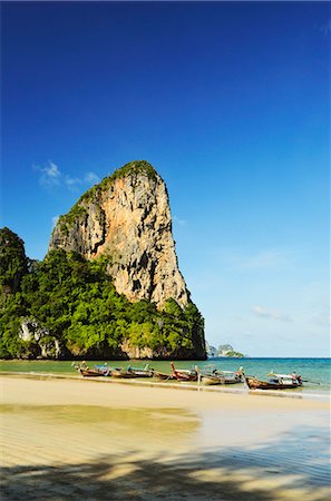 simsearch:6119-08568410,k - Rai Leh West Beach, Rai Leh (Railay), Andaman Coast, Krabi Province, Thailand, Southeast Asia, Asia Foto de stock - Direito Controlado, Número: 841-06446690