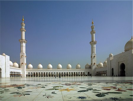 Mosquée Sheikh Zayed, Abu Dhabi, Émirats Arabes Unis, Moyen-Orient Photographie de stock - Rights-Managed, Code: 841-06446976