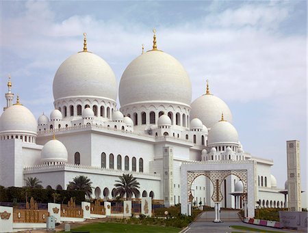 Mosquée Sheikh Zayed, Abu Dhabi, Émirats Arabes Unis, Moyen-Orient Photographie de stock - Rights-Managed, Code: 841-06446984