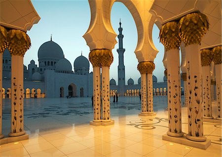 Mosquée Sheikh Zayed, Abu Dhabi, Émirats Arabes Unis, Moyen-Orient Photographie de stock - Rights-Managed, Code: 841-06446989