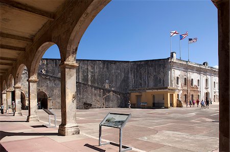 puerto rico - The colonial town, San Juan, Puerto Rico, West Indies, Caribbean, United States of America, Central America Foto de stock - Con derechos protegidos, Código: 841-06446996