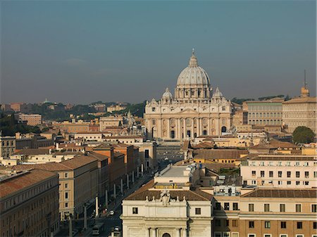 De St. Peter Basilica, Vatican, Rome, Lazio, Italie, Europe Photographie de stock - Rights-Managed, Code: 841-06447045