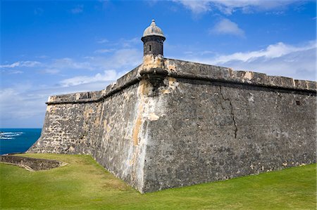 Castillo San Felipe del Morro, Old City of San Juan, Puerto Rico Island, West Indies, Caribbean, United States of America, Central America Stock Photo - Rights-Managed, Code: 841-06447096