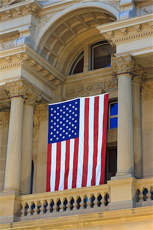 patriotic - State Capitol, Cheyenne, Wyoming, États-Unis d'Amérique, l'Amérique du Nord Photographie de stock - Rights-Managed, Code: 841-06447165