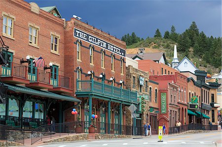 streetscene - Gilpin Hotel, Black Hawk, Colorado, United States of America, North America Stock Photo - Rights-Managed, Code: 841-06447176