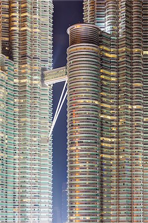 Detail view of the Petronas Twin Towers, Kuala Lumpur, Malaysia, Southeast Asia, Asia Stock Photo - Rights-Managed, Code: 841-06447200