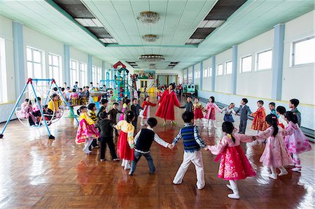 school corridor - Mangyongdae Schoolchildren's Palace, Pyongyang, Democratic People's Republic of Korea (DPRK), North Korea, Asia Stock Photo - Rights-Managed, Code: 841-06447285