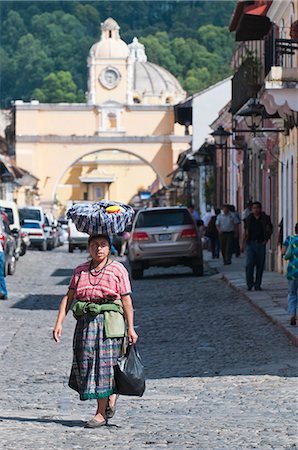 Downtown, Antigua, UNESCO World Heritage Site, Guatemala, Central America Stock Photo - Rights-Managed, Code: 841-06447309