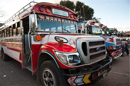 Chicken bus, Antigua, Guatemala, Central America Stock Photo - Rights-Managed, Code: 841-06447334