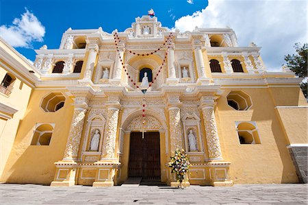 Nuestra Señora de la Merced cathédrale, Antigua, l'UNESCO World Heritage Site, Guatemala, Amérique centrale Photographie de stock - Rights-Managed, Code: 841-06447393