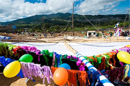 Day Of The Dead kites (barriletes) in cemetery in Santiago Sacatepequez, Guatemala, Central America Stock Photo - Rights-Managed, Code: 841-06447422