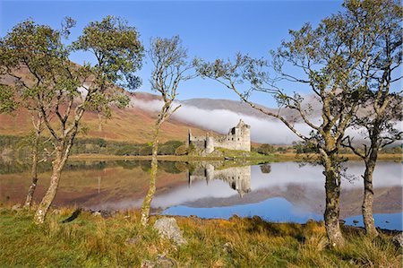 Ruins of Kilchurn Castle on Loch Awe, Argyll and Bute, Scotland, United Kingdom, Europe Foto de stock - Con derechos protegidos, Código: 841-06447498