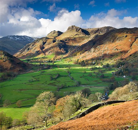 robertharding - Great Langdale et Langdale Pikes, Parc National de Lake District, Cumbria, Angleterre, Royaume-Uni, Europe Photographie de stock - Rights-Managed, Code: 841-06447523