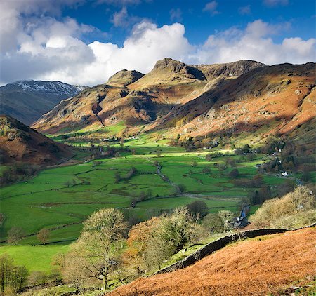 simsearch:841-06448302,k - Great Langdale and the Langdale Pikes, Lake District National Park, Cumbria, England, United Kingdom, Europe Foto de stock - Con derechos protegidos, Código: 841-06447523