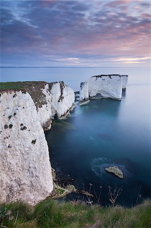 roque marino - Dawn over Old Harry Rocks on the Jurassic Coast, UNESCO World Heritage Site, Dorset, England, United Kingdom, Europe Foto de stock - Con derechos protegidos, Código: 841-06447533