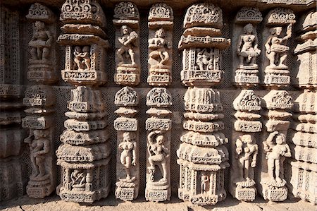 Ornate erotic carvings on Konarak Sun temple, UNESCO World Heritage Site, Konarak, Orissa, India, Asia Stock Photo - Rights-Managed, Code: 841-06447824