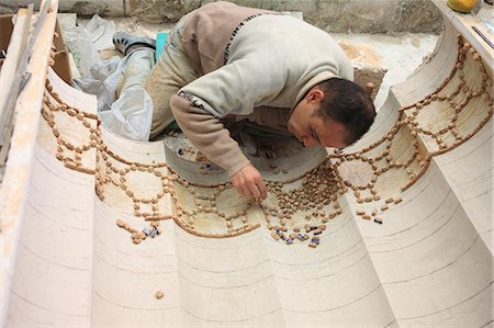 fes, morocco - Artisan making mosaic, Fez, Morocco, North Africa, Africa Stock Photo - Rights-Managed, Code: 841-06447865