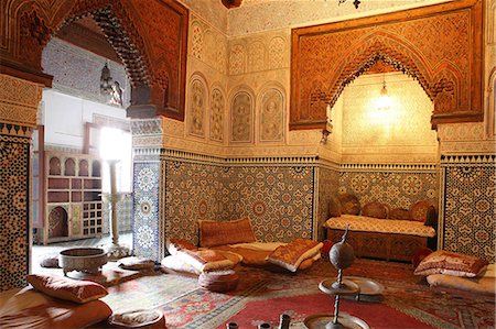 Moulay Ismail mausolée, Meknès, Maroc, l'Afrique du Nord, Afrique Photographie de stock - Rights-Managed, Code: 841-06447860