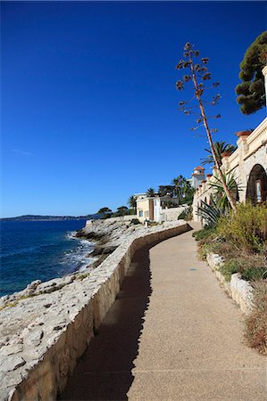 Coastal Path, Cap d'Ail, Provence, Cote d'Azur, French Riviera, Mediterranean, France, Europe Stock Photo - Rights-Managed, Code: 841-06447928