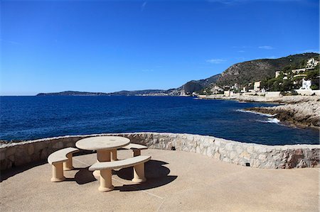 french riviera - Cap Ferrat peninsula, Coastal Path, Cap d'Ail, Provence, Cote d'Azur, French Riviera, Mediterranean, France, Europe Stock Photo - Rights-Managed, Code: 841-06447929