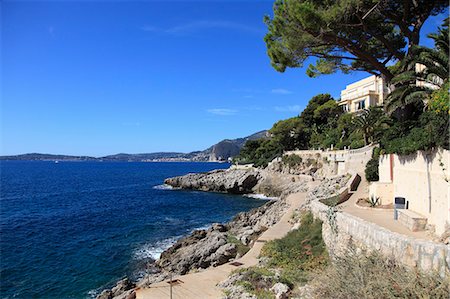 french riviera travel - Coastal Path, Cap d'Ail, Provence, Cote d'Azur, French Riviera, Mediterranean, France, Europe Stock Photo - Rights-Managed, Code: 841-06447930