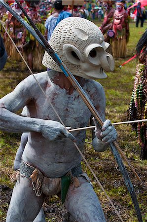 papua new guinea - Mudman celebrating the traditional Sing Sing in the Highlands, Papua New Guinea, Pacific Stock Photo - Rights-Managed, Code: 841-06448209