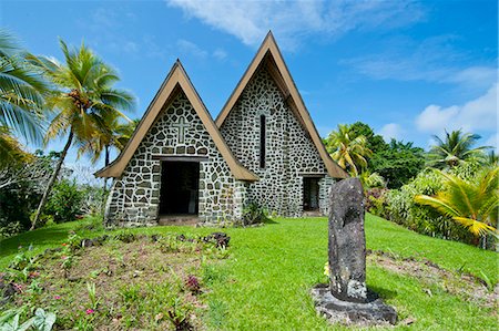 papua new guinea - Stone church on Kvato island, Papua New Guinea, Pacific Stock Photo - Rights-Managed, Code: 841-06448200