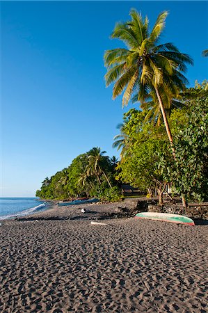 pacific palm trees - Beach on Savo Island, Solomon Islands, Pacific Stock Photo - Rights-Managed, Code: 841-06448254