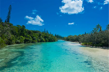 Bay de Oro, Ile des Pins, New Caledonia, Melanesia, South Pacific, Pacific Foto de stock - Direito Controlado, Número: 841-06448344