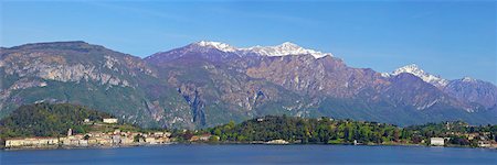 Panorama de Bellagio, lac de Côme en printemps soleil, Lombardie, lacs italiens, Italie, Europe Photographie de stock - Rights-Managed, Code: 841-06448469