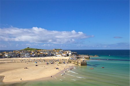 simsearch:841-02944768,k - Summer sunshine on the old harbour, St. Ives, Cornwall, England, United Kingdom, Europe Stock Photo - Rights-Managed, Code: 841-06448514