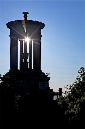 dugald stewart monument - Dugald Stewart Monument in summer sunshine, Calton Hill, Edinburgh, Scotland, United Kingdom, Europe Stock Photo - Rights-Managed, Code: 841-06448526
