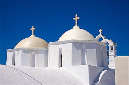 Église, Chora, Amorgos, Cyclades, Aegean, îles grecques, Grèce, Europe Photographie de stock - Rights-Managed, Code: 841-06448588