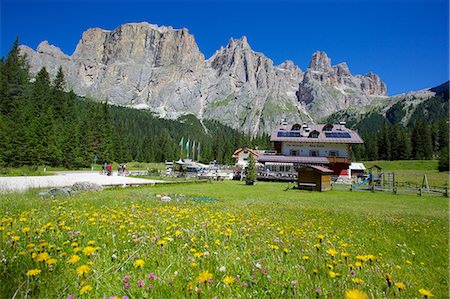 Sella Pass, Trento and Bolzano Provinces, Italian Dolomites, Italy, Europe Stock Photo - Rights-Managed, Code: 841-06448821